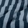 Flanel stof bedrukt Streep Blauw