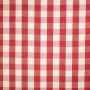 Cotton naturel brabants bont lurex rood