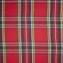 Cotton naturel Stewart Ruit rood-groen