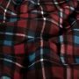 Flanel stof bedrukt Ruitje Warm Rood