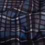 Flanel stof bedrukt Ruitje Blauw