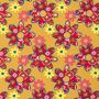 Texture flower power faux-applique