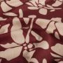 Viscose Twill stof Abstracte Bloem rood