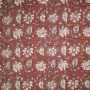 Gewatteerde katoen blockprint brique rood