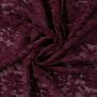 Luxe stretch kant bloemen bordeaux