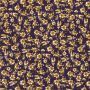 Viscose Crêpe kleine bloemen lurex paars