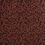 Velours panterprint mocca