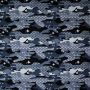 Brushed tricot sparkle camo blauwgrijs