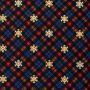 Flanel stof bedrukt Tartan Kerstster rood