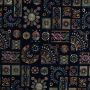 Luxe borduurstof patchwork marine