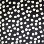 Double Soft Fleece Stippen Zwart-Ecru