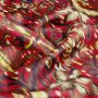 Satijn abstract paisley multicolor rood