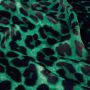 Satijn velvet leopard groen