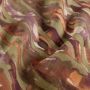 Bubbel viscose fantasie mosgroen