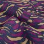 Modal Twill stof fantasie paars blauw