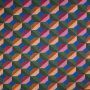 Jacquard Cubes groen oranje