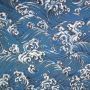 Jacquard Japanse golven ocean blue