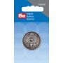 Knoop ringen metaal donkerzilver 28 mm 1 st.