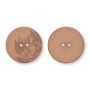 PRYM Knopen recyc.hennep 2gaat.28mm bruin 2st 318982