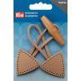 PRYM Sluiting voor duffelcoat 15 x 5 cm beige 417712