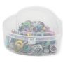 PRYM Ringen met schijven 8mm mix doos 66st 542620