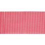 Verstelstuk CO ruiten rood/wit 40x10cm