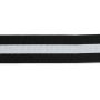 Elastiek Color 50 mm strepen zwart~wit