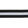 Elastiek Color 50 mm strepen zwart/wit