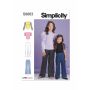 Simplicity patroon 9863 maat 98 t/m 122