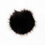 Rico Kunstbont Pompon Zwart 10 CM #006