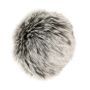 Rico Kunstbont Pompon Zilvergrijs 10cm #027