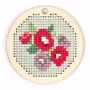Bloemetjes Veld Houtkleurig hanger, D7